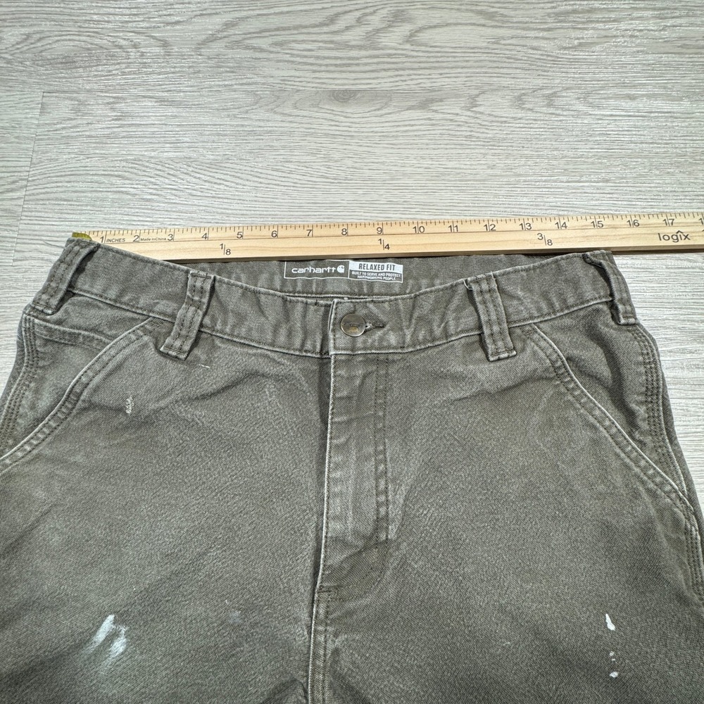 Carhartt Men's Work Pants Rugged Flex Relaxed Fit Duck Utility Brown 32x32 - Picture 7 of 10